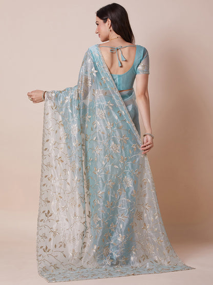 partywear designer saree for festive occasions
