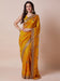 Yellow Mustard Party Wear Satin Silk Embellished Saree