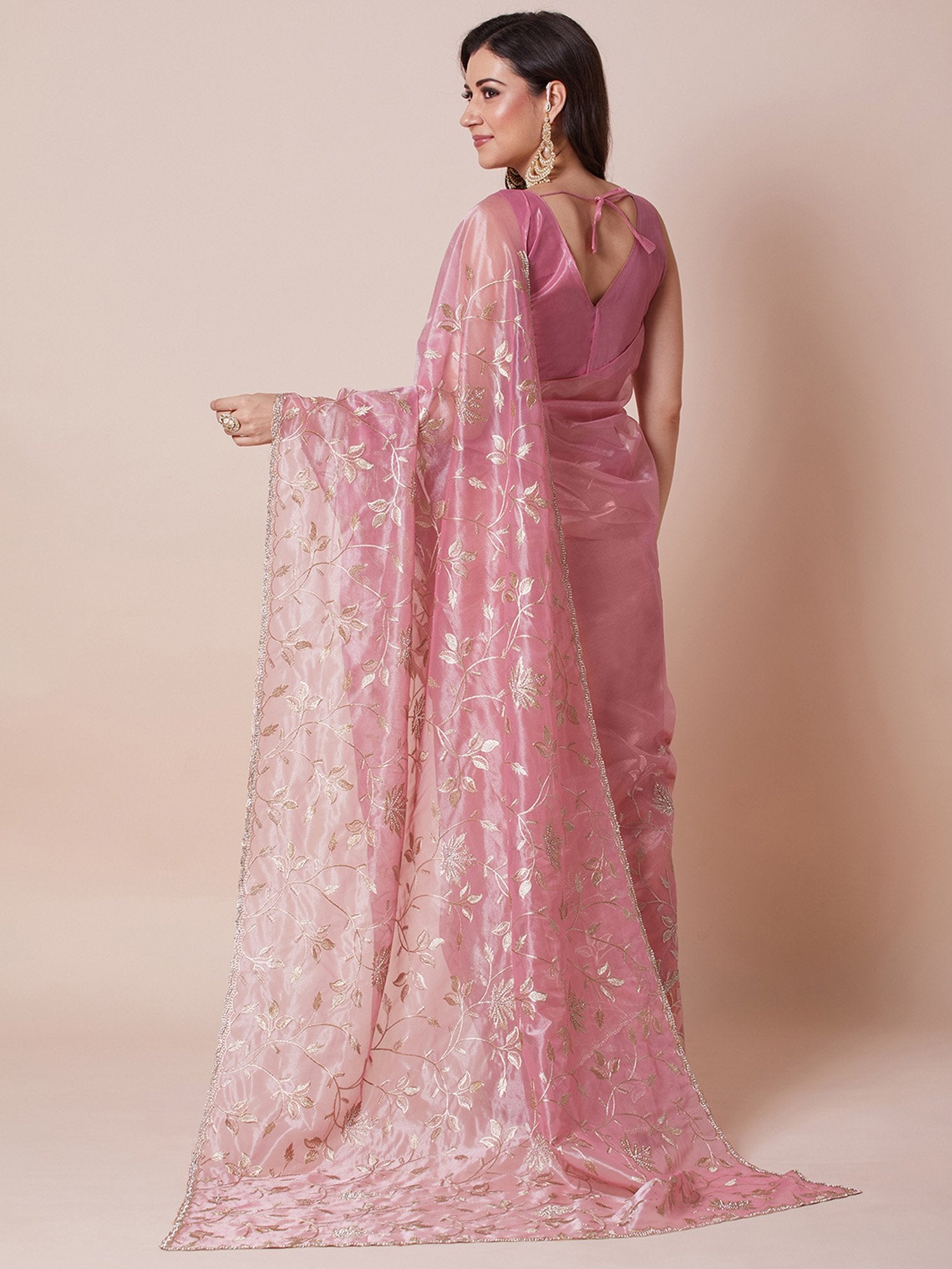 partywear designer saree for festive occasions