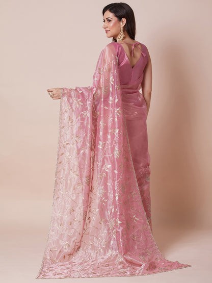 partywear designer saree for festive occasions