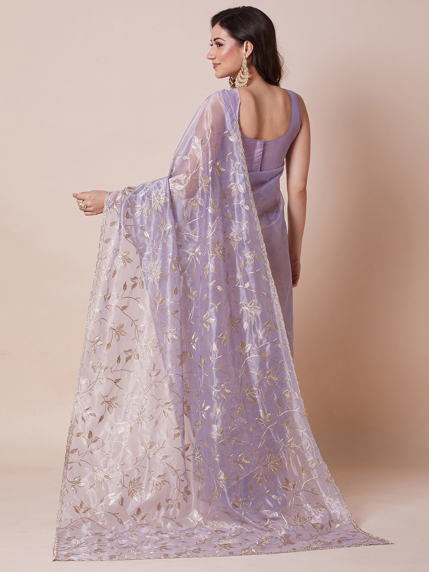 partywear designer saree for festive occasions