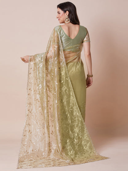 partywear designer saree for festive occasions