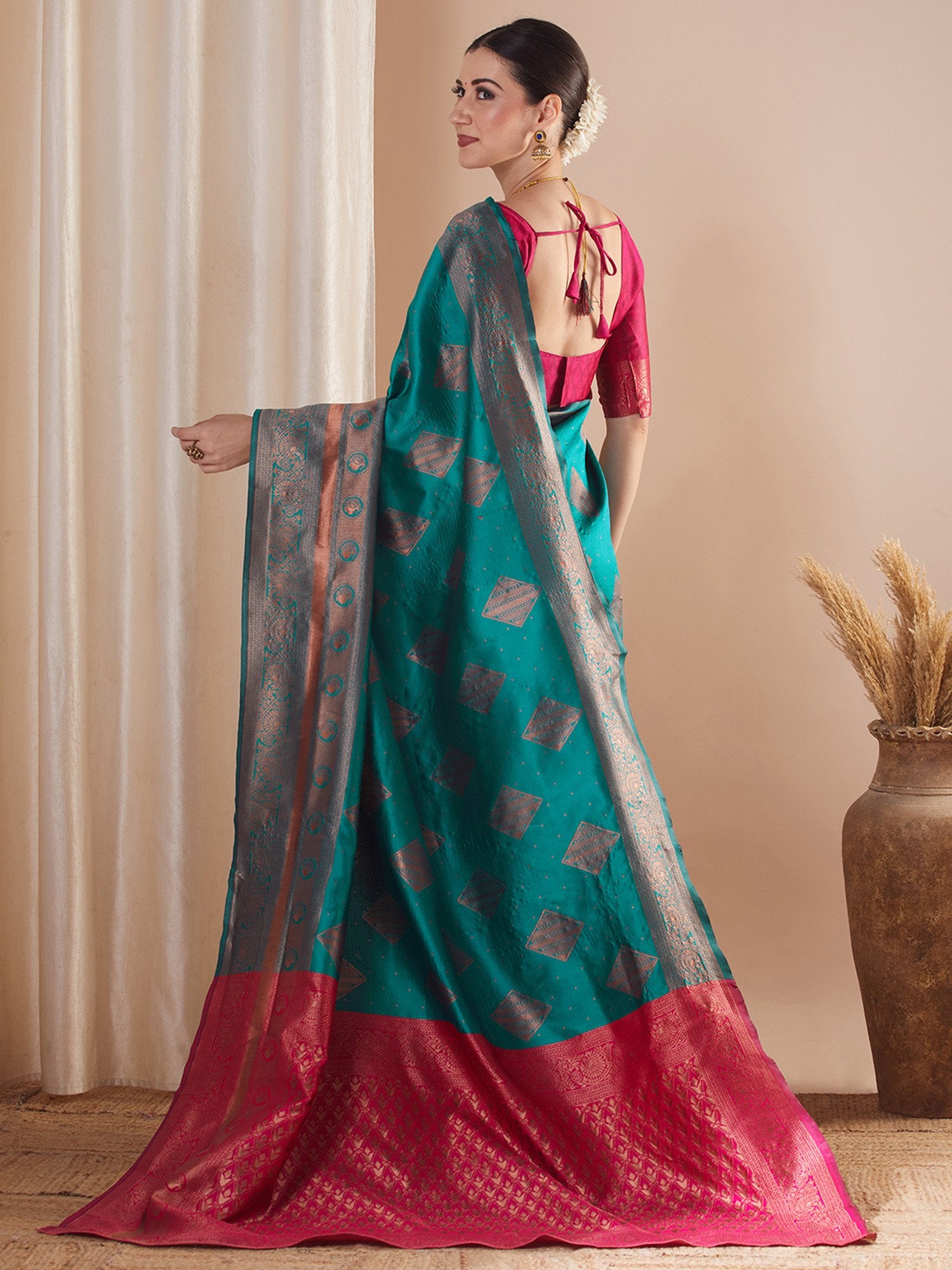 partywear designer saree for festive occasions