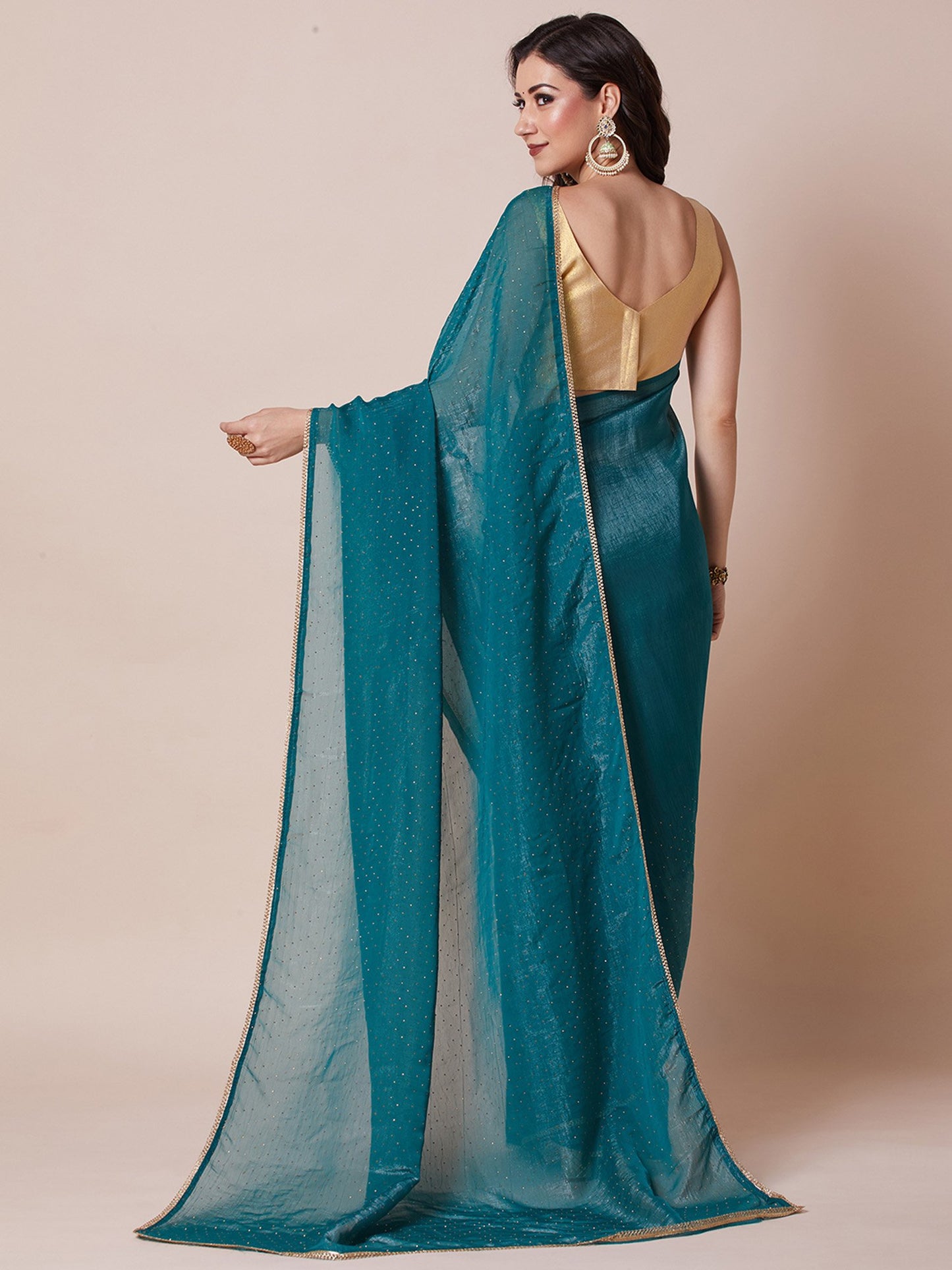 partywear designer saree for festive occasions