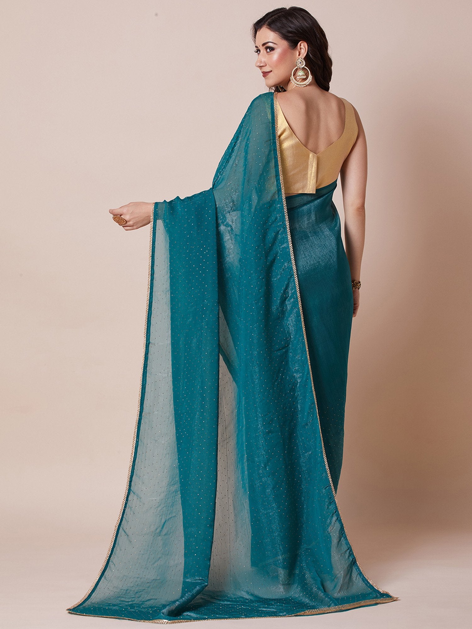 partywear designer saree for festive occasions