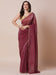 Maroon Maroon Party Wear Satin Silk Embellished Saree