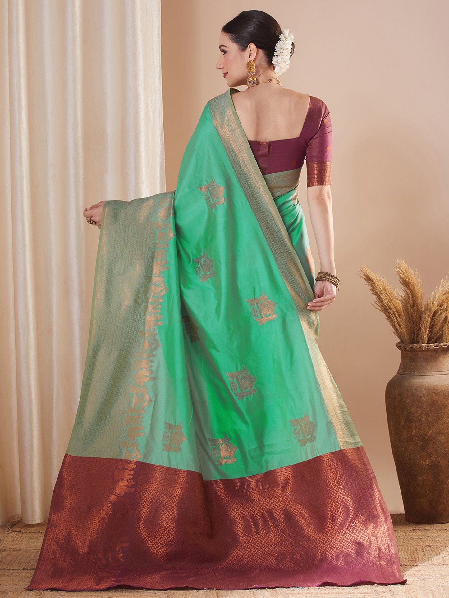 partywear designer saree for festive occasions