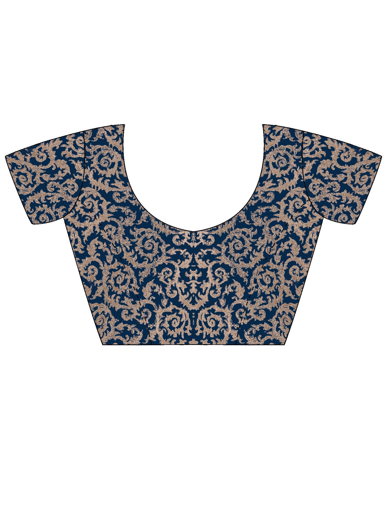 Teal Blue Party Wear Pure Chiffon Embroidered Saree