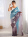 Blue Blue Party Wear Chiffon Embellished Saree