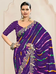 partywear designer saree for festive occasions