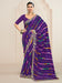 Purple Purple Party Wear Georgette Embroidered Saree
