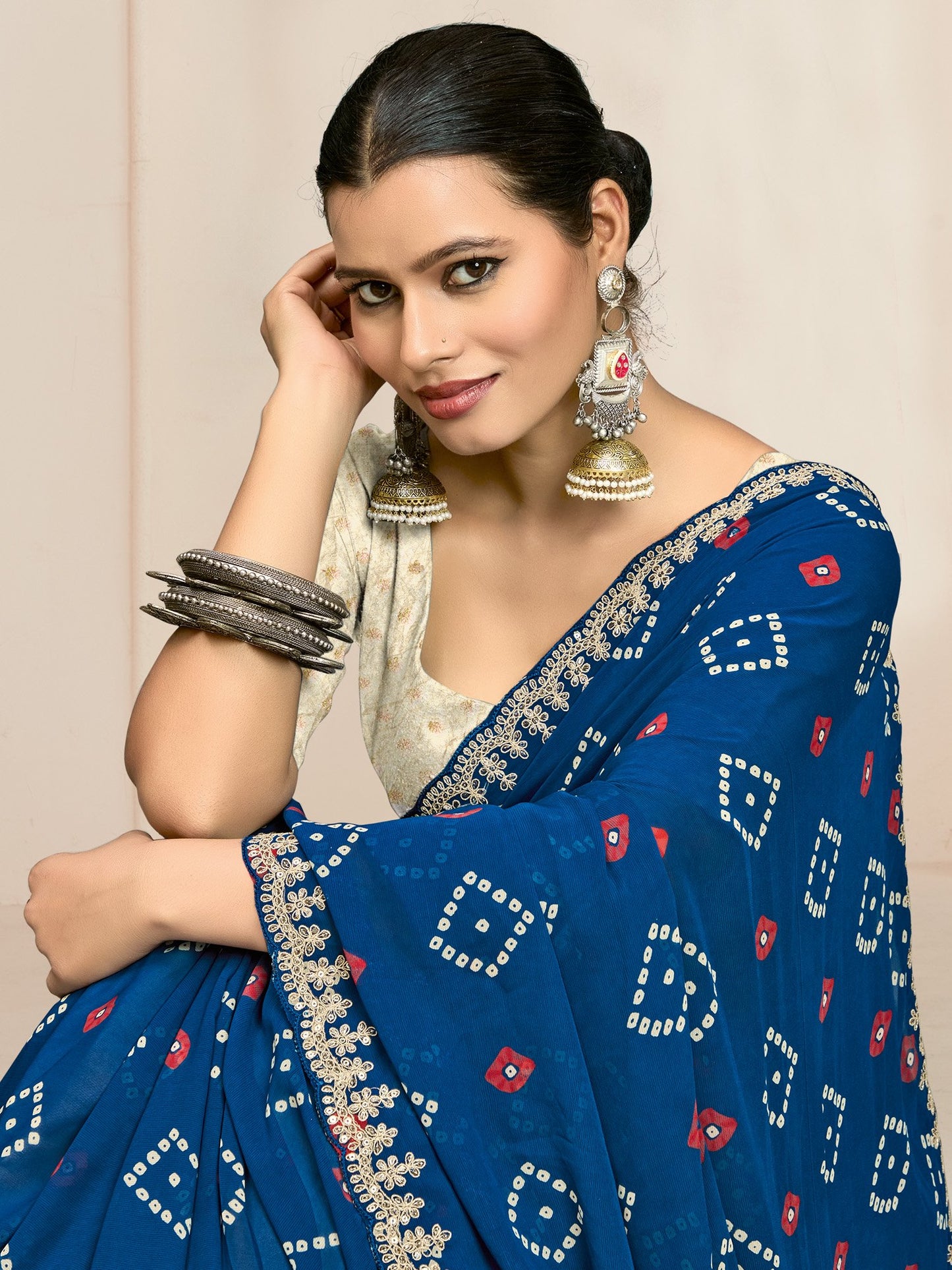 partywear designer saree for festive occasions