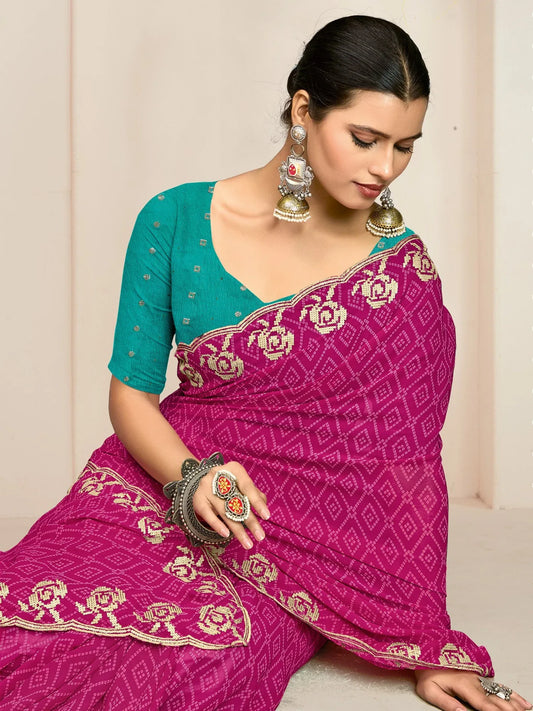 partywear designer saree for festive occasions