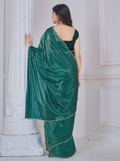 partywear designer saree for festive occasions