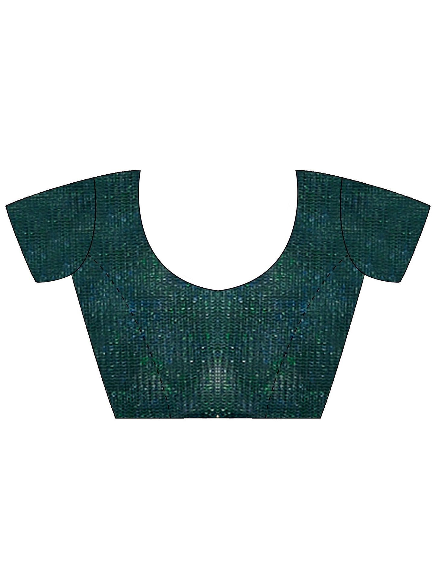 Green Party Wear Net Embellished Saree