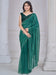 Green Green Party Wear Net Embellished Saree