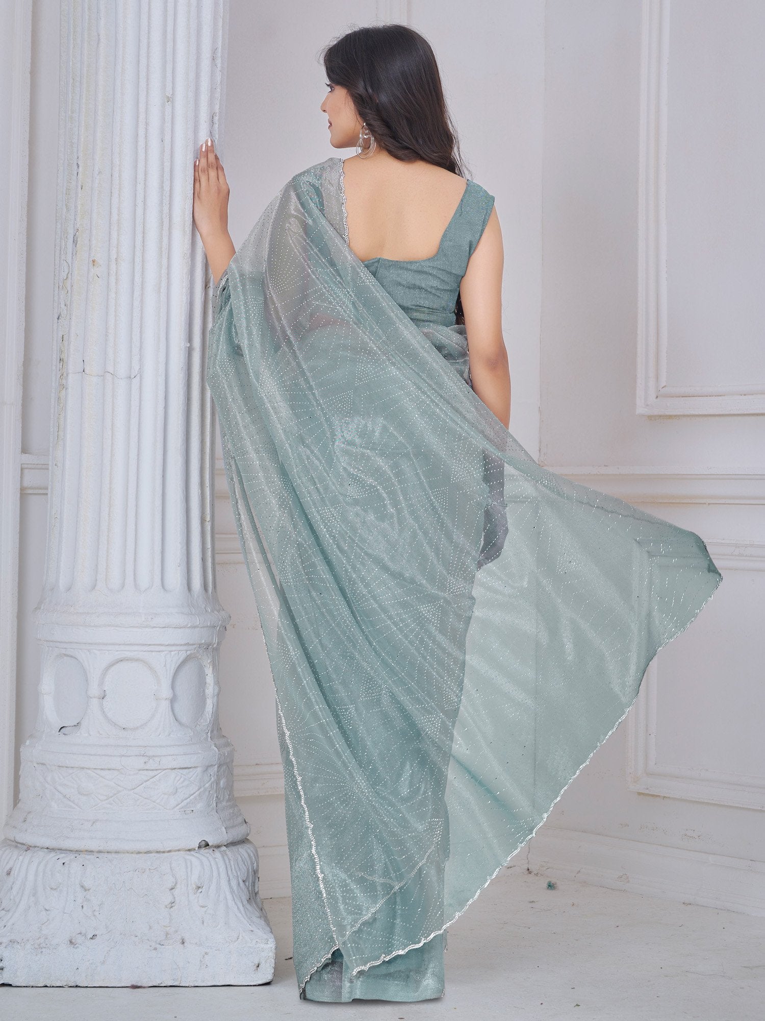 partywear designer saree for festive occasions