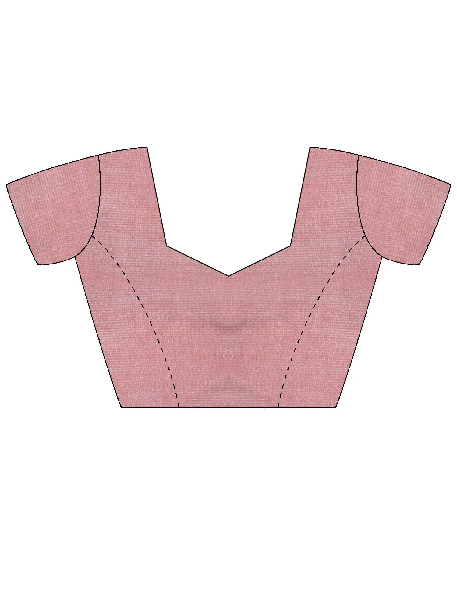 Pink Party Wear Net Embellished Saree