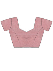 Pink Party Wear Net Embellished Saree