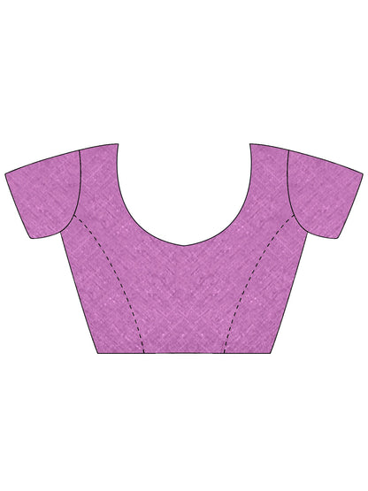 Mauve Party Wear Tissue Woven Saree