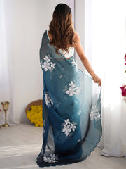 partywear designer saree for festive occasions