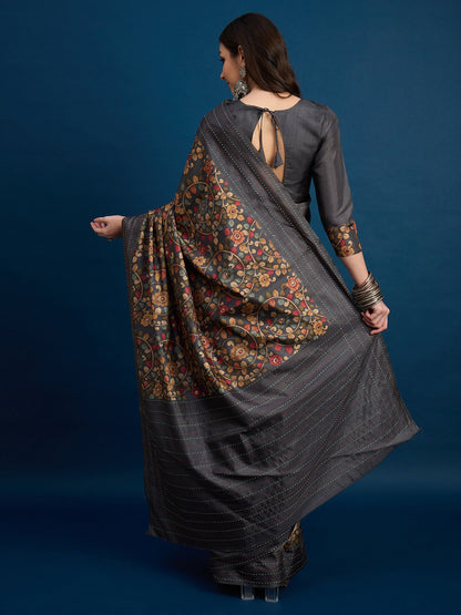 partywear designer saree for festive occasions