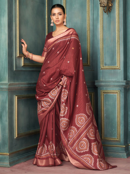 partywear designer saree for festive occasions