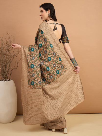 partywear designer saree for festive occasions