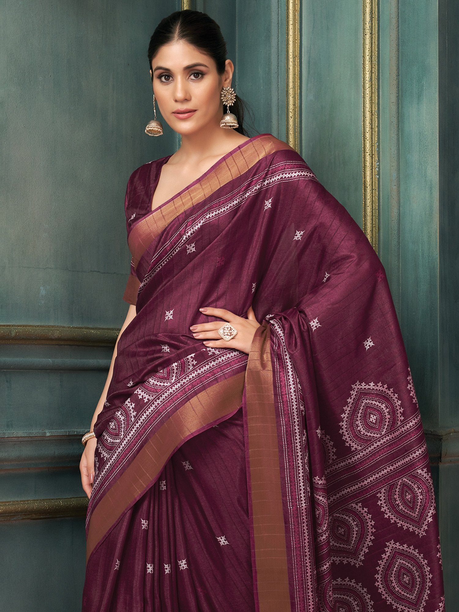 partywear designer saree for festive occasions
