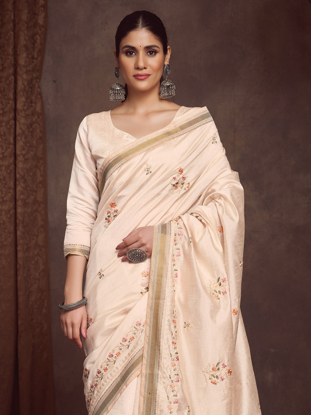 partywear designer saree for festive occasions
