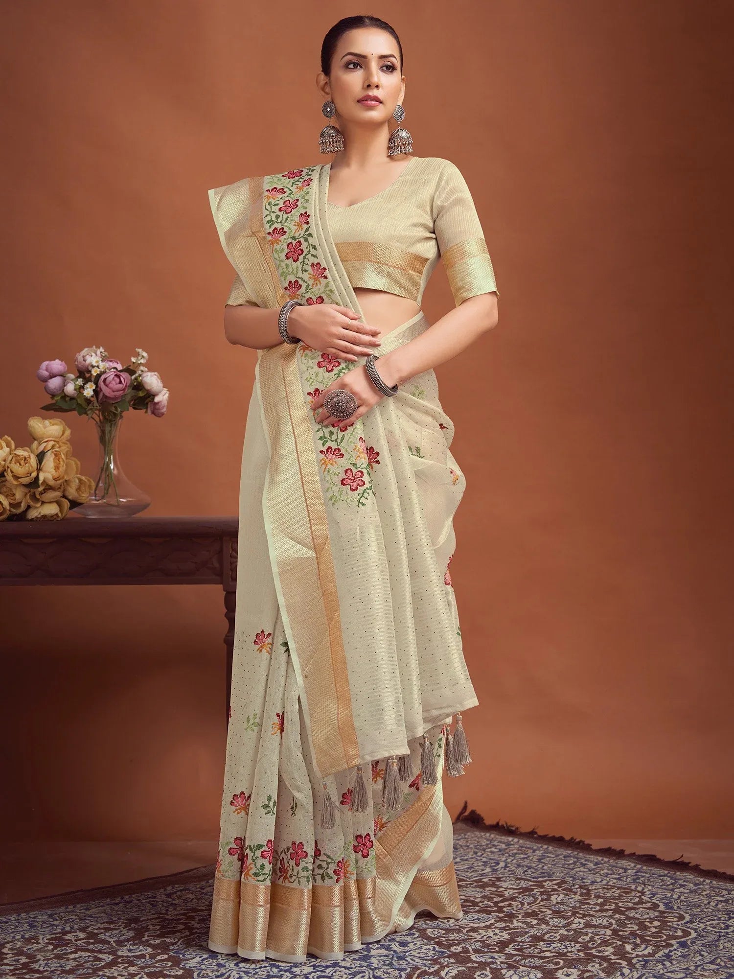 partywear designer saree for festive occasions