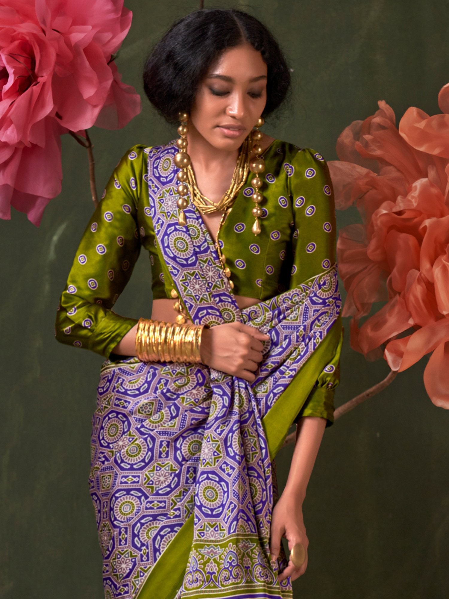 partywear designer saree for festive occasions