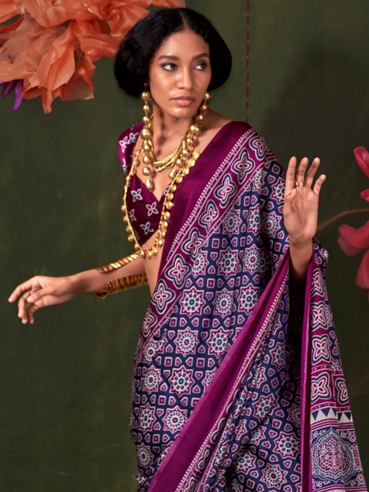 partywear designer saree for festive occasions