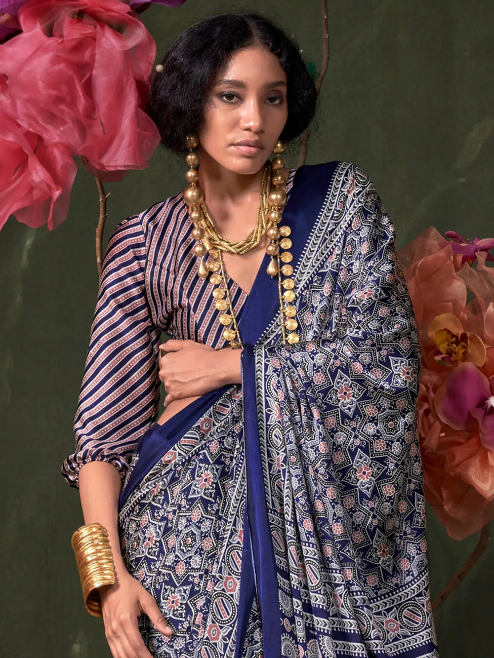 partywear designer saree for festive occasions