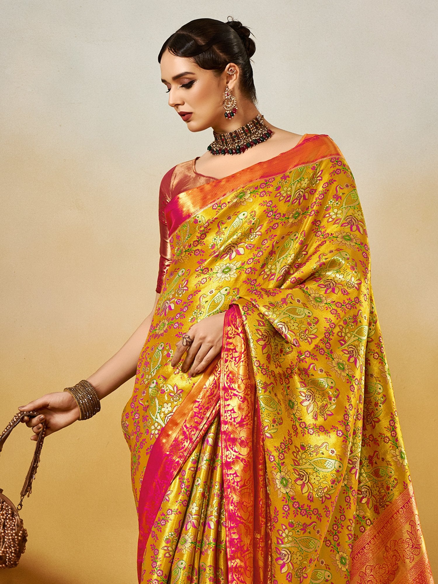 partywear designer saree for festive occasions