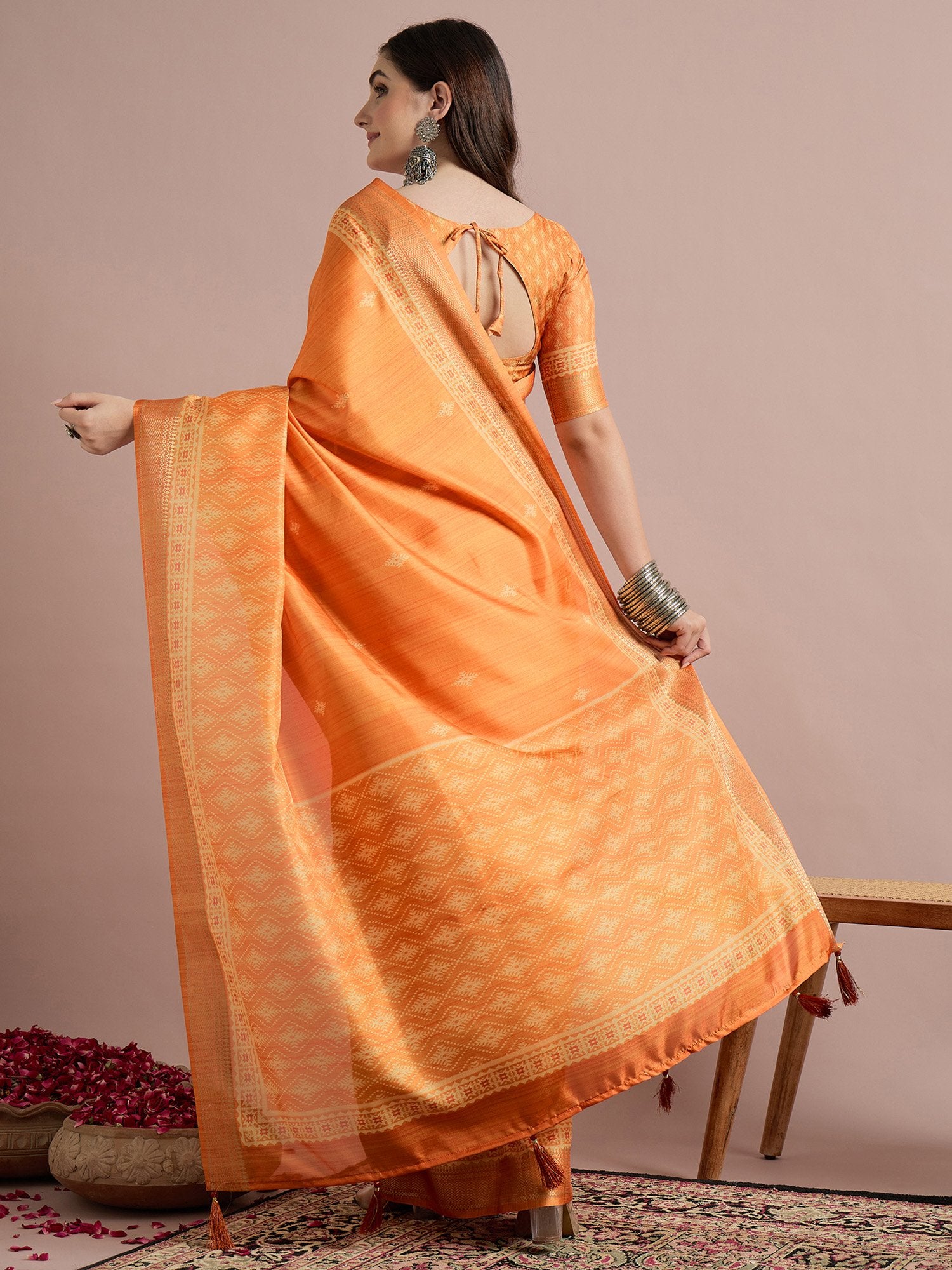 partywear designer saree for festive occasions