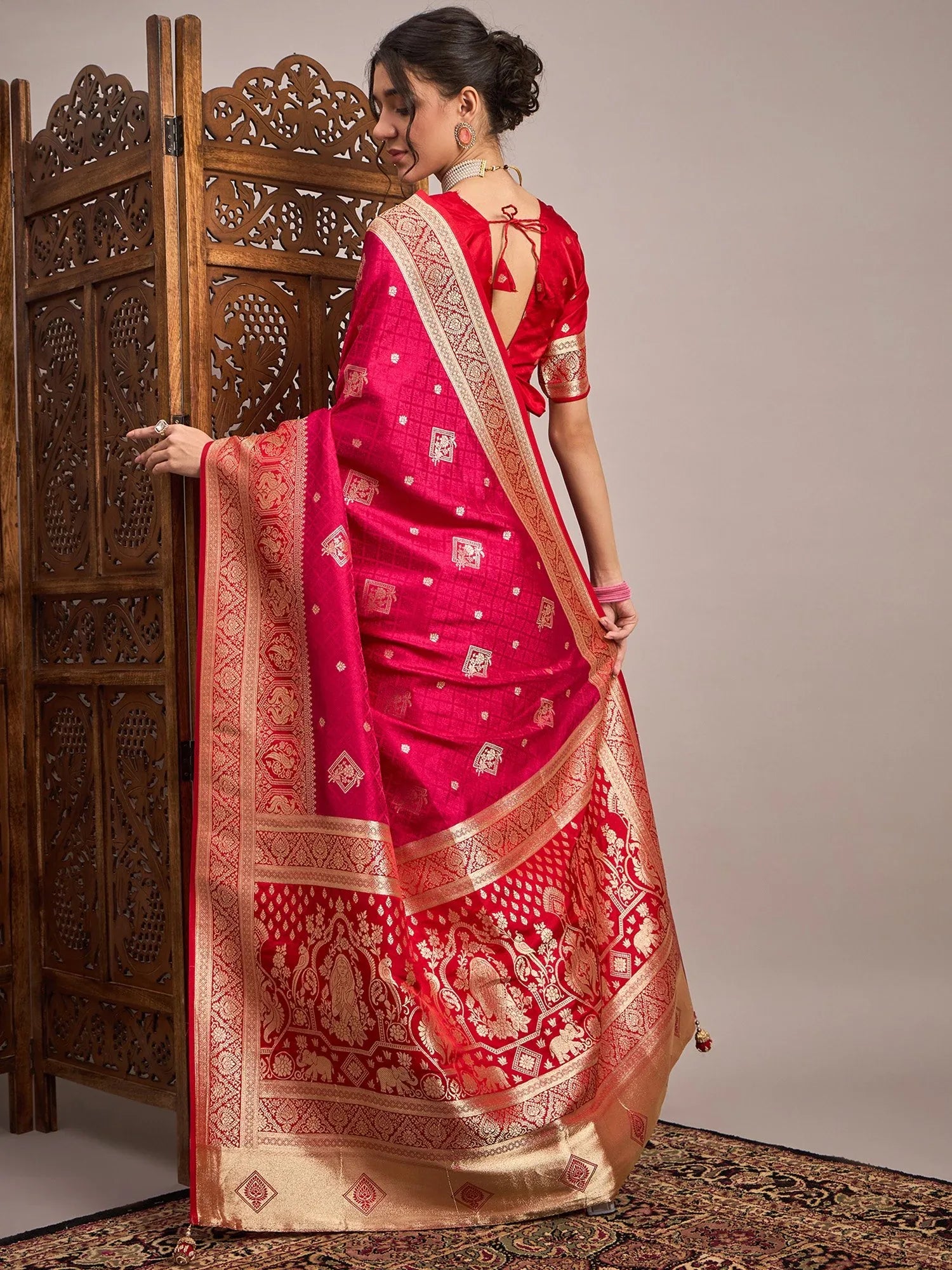 partywear designer saree for festive occasions