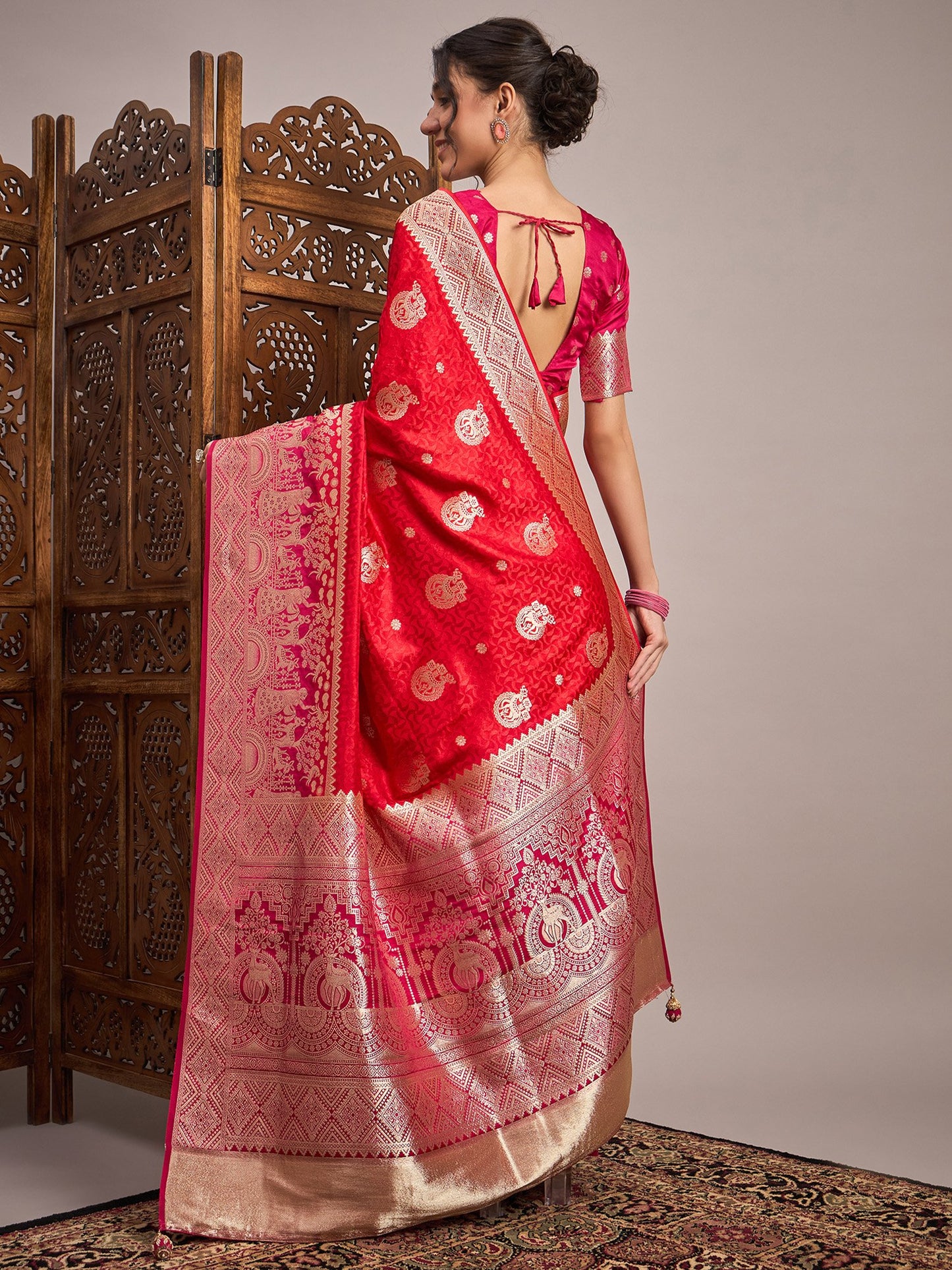 partywear designer saree for festive occasions