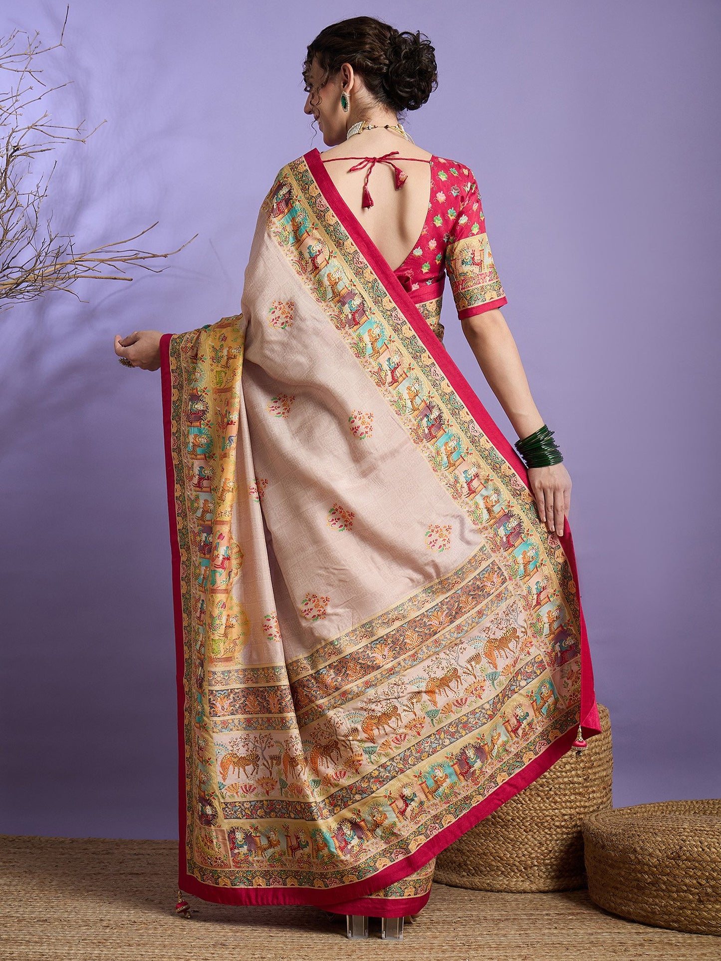 partywear designer saree for festive occasions