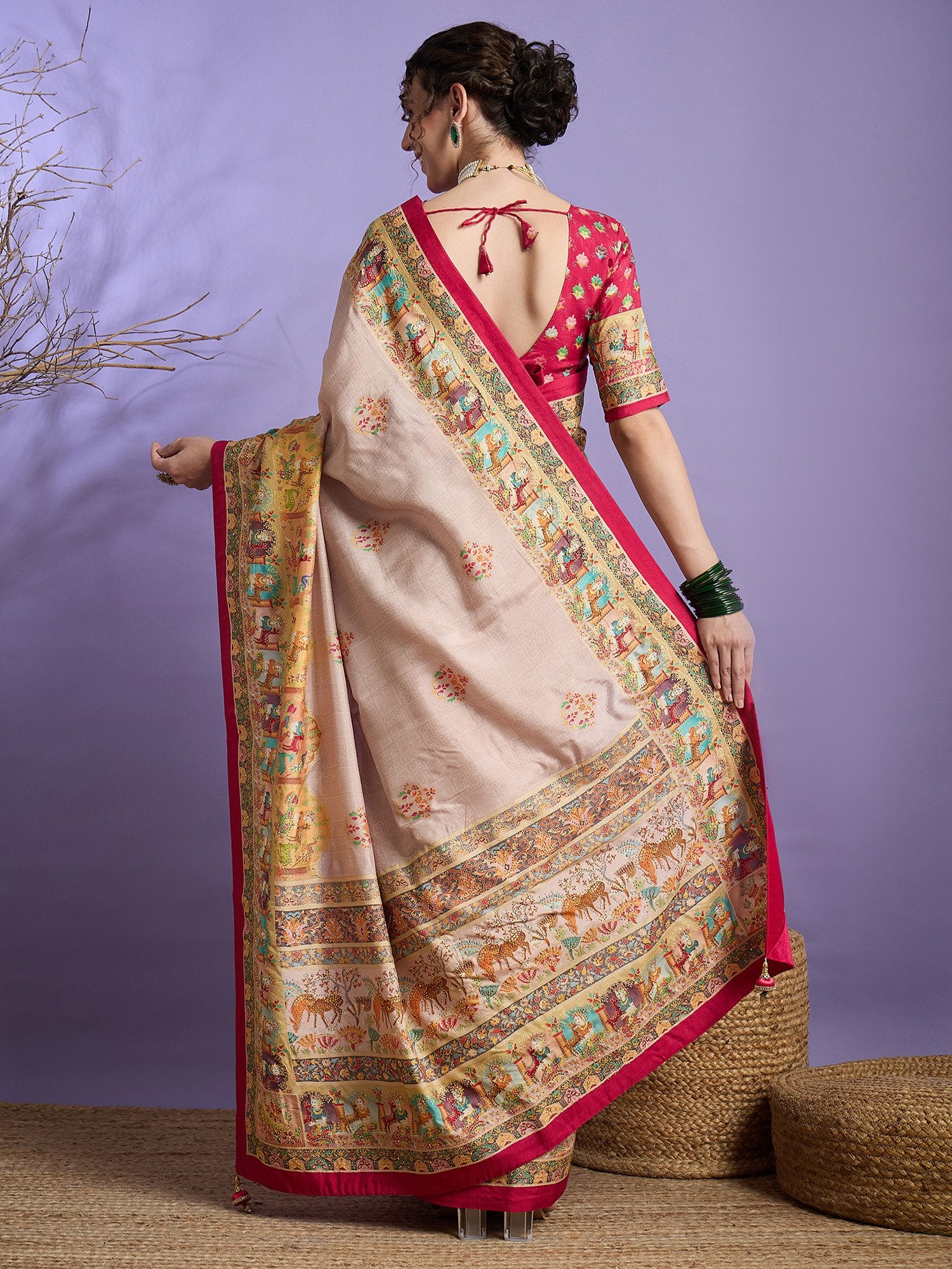 partywear designer saree for festive occasions