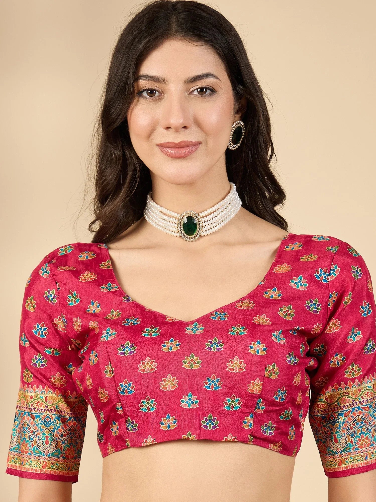 Pink Banarasi Dola Silk Woven Saree - The Dori Store