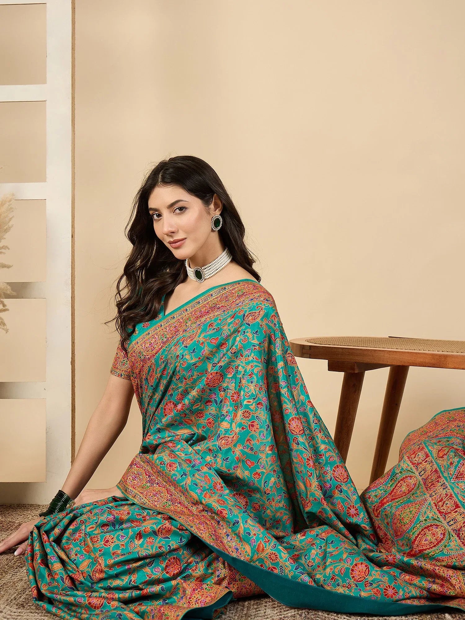 Light Banarasi Dola Silk Woven Saree - The Dori Store