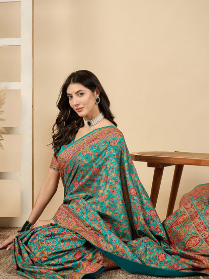 Light Banarasi Dola Silk Woven Saree