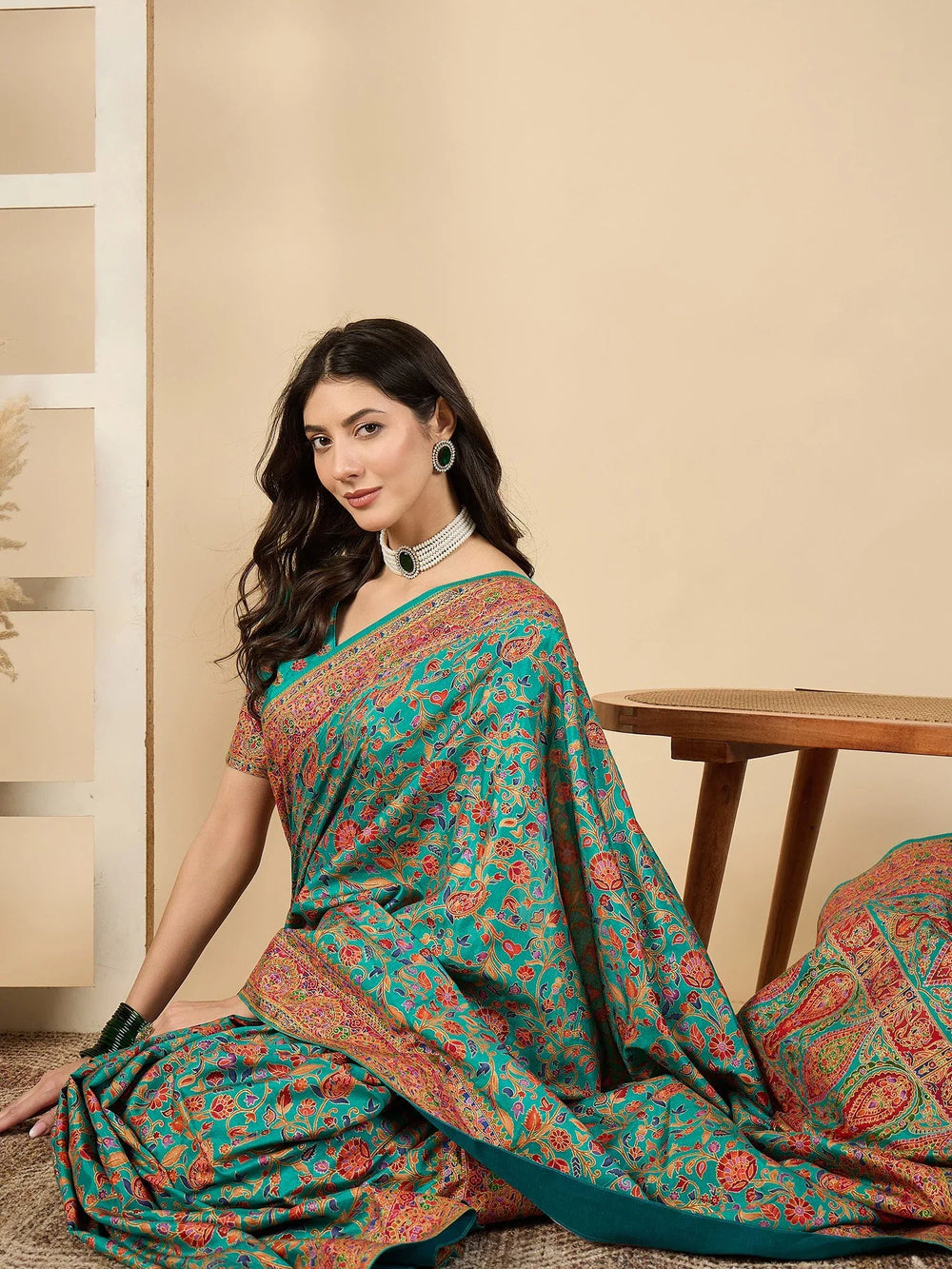 Light Banarasi Dola Silk Woven Saree - The Dori Store