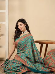 Light Banarasi Dola Silk Woven Saree - The Dori Store