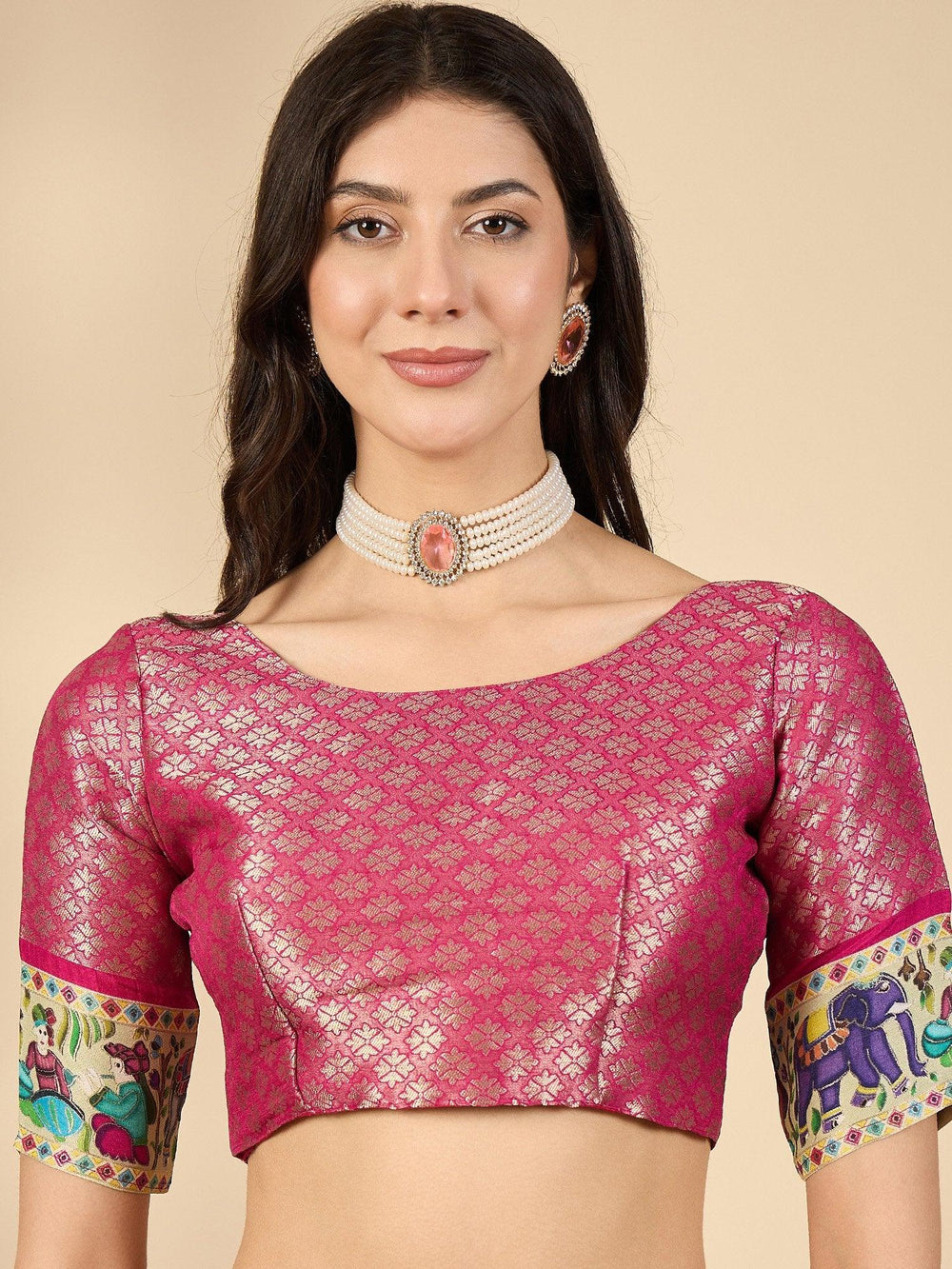 Light Banarasi Viscose Silk Woven Saree - The Dori Store