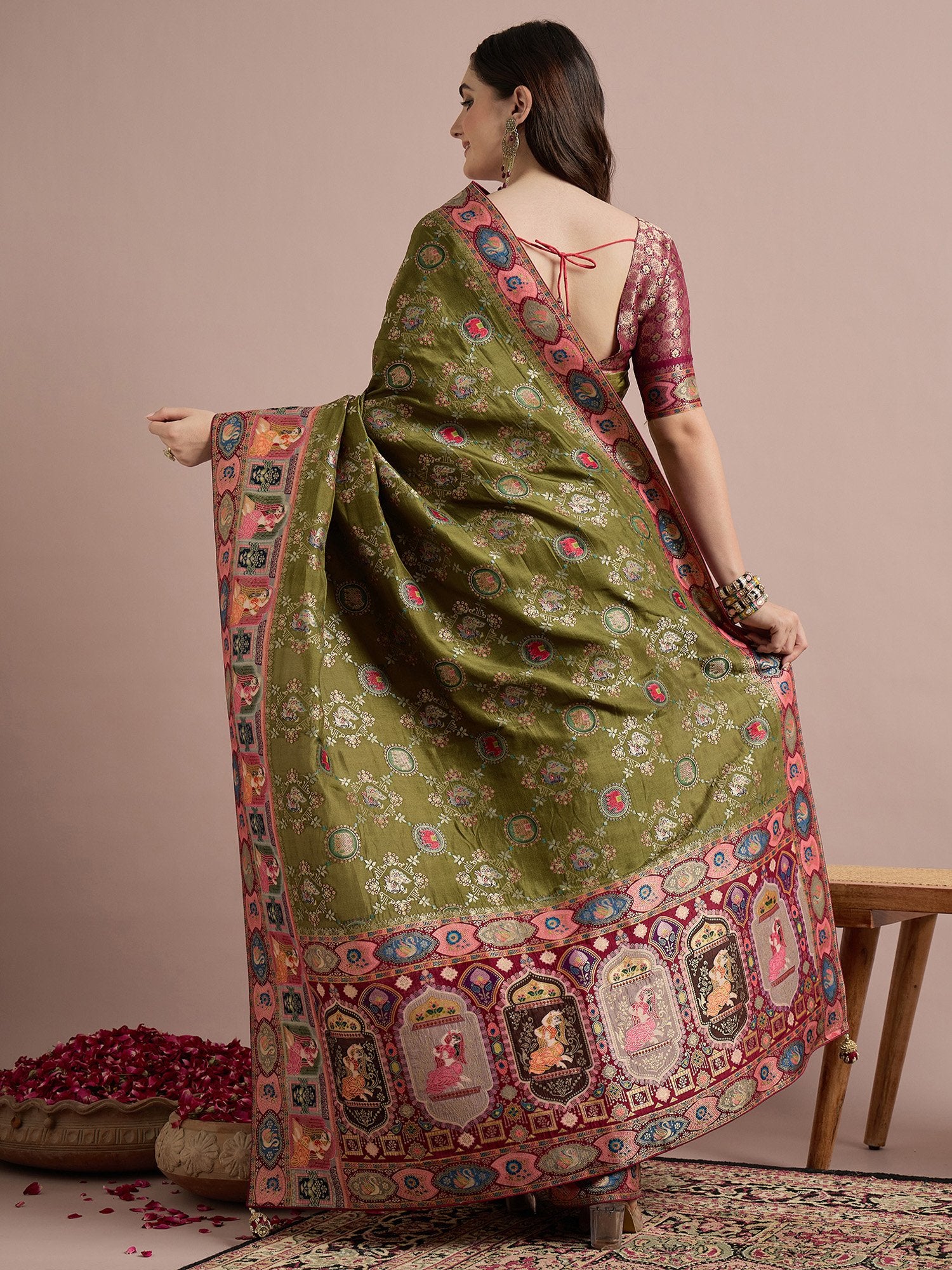 partywear designer saree for festive occasions