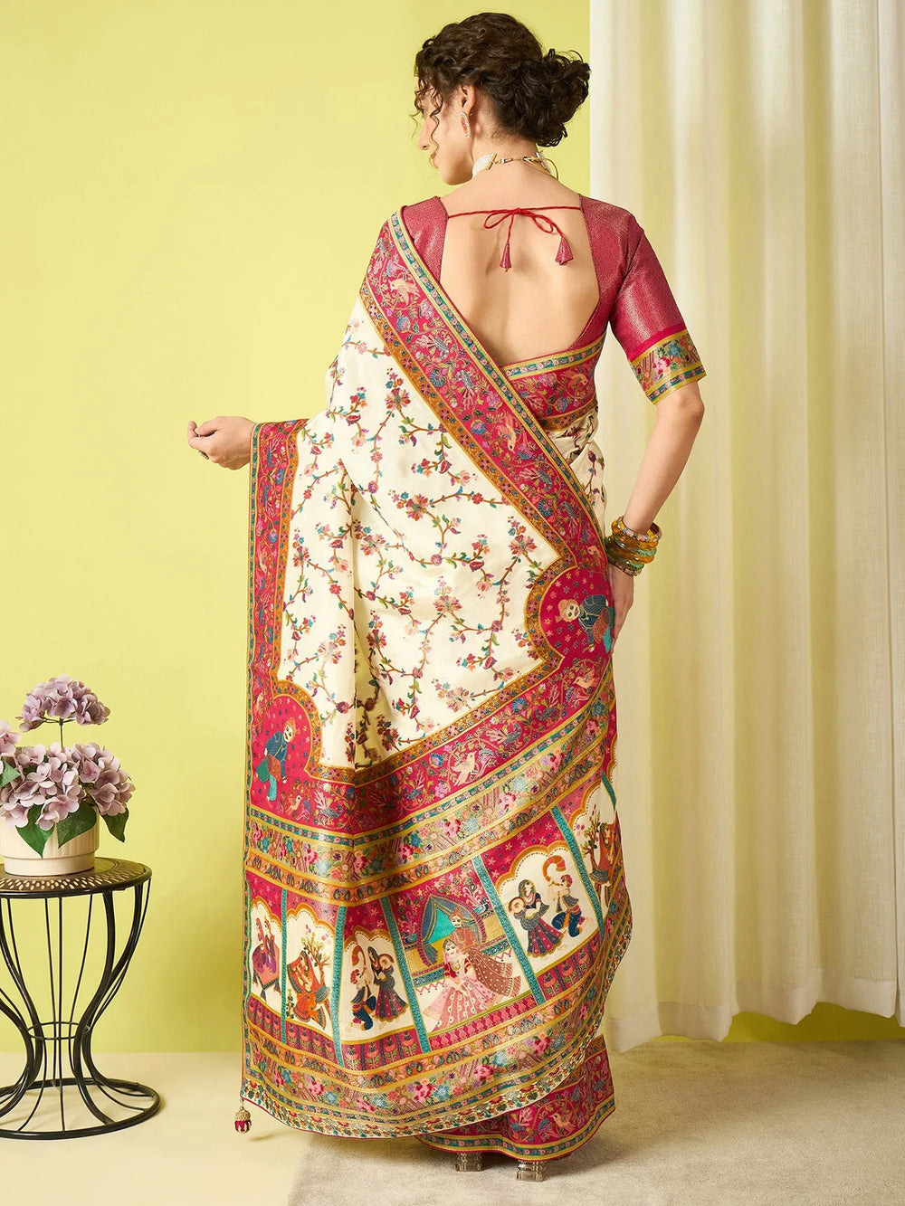 partywear designer saree for festive occasions