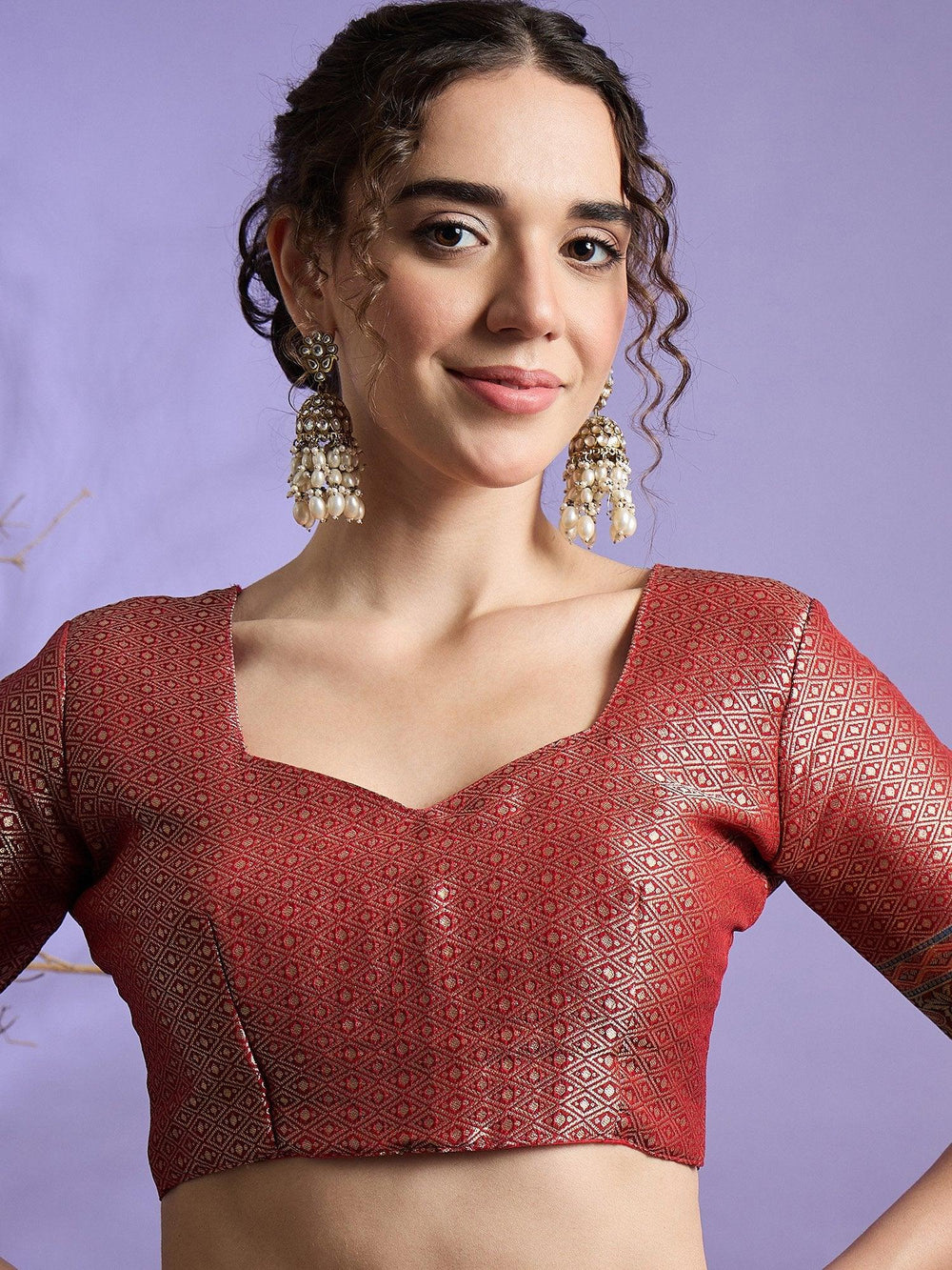 Black Banarasi Viscose Silk Woven Saree - The Dori Store