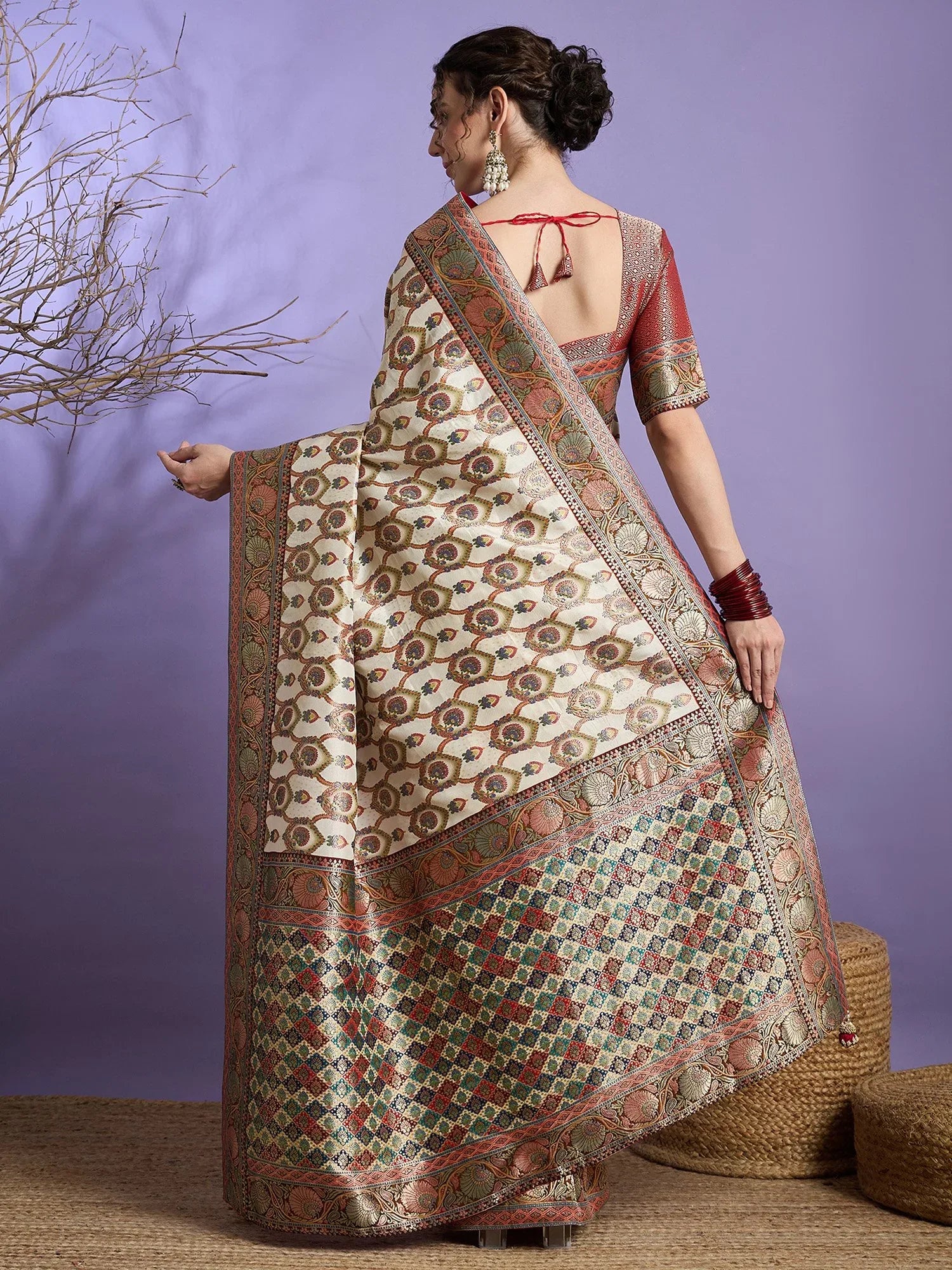 partywear designer saree for festive occasions